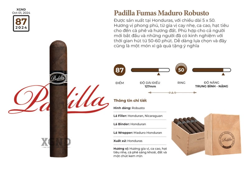 Cigar Padilla Fumas Maduro Robusto