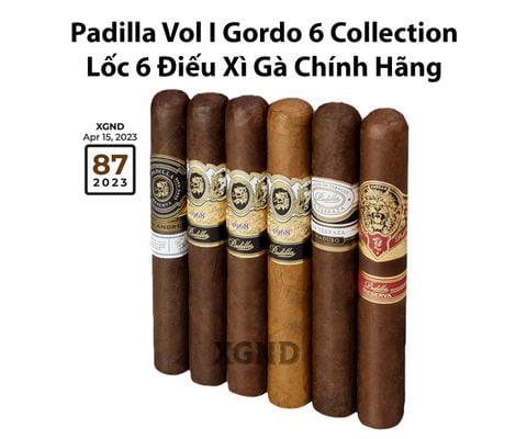 Cigar Padilla Vol I Gordo 6 Collection - Lốc 6 Điếu Xì Gà Chính Hãng