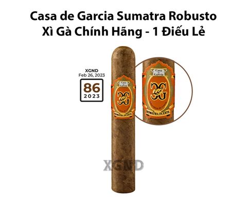 Cigar Casa de Garcia Sumatra Robusto - Xì Gà Chính Hãng