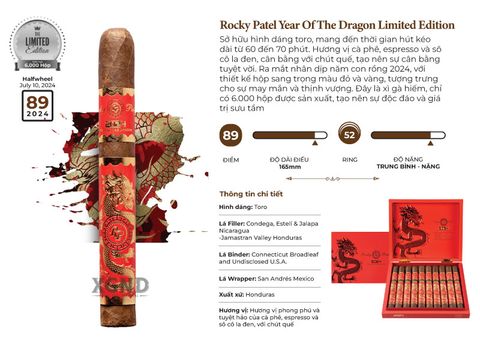 Cigar Rocky Patel Year Of The Dragon Limited Edition - Xì Gà Chính Hãng