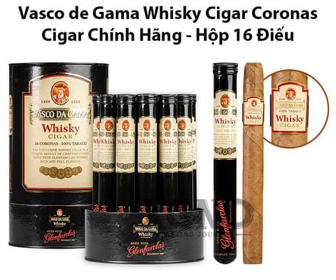 Cigar Vasco Da Gama Whisky Cigar Corona Tubos - Xì Gà Chính Hãng