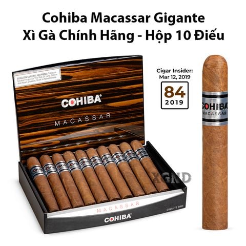 Cigar Cohiba Macassar Gigante - Xì Gà Chính Hãng