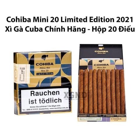 Cigar Cohiba Cigarillos Mini Limited Edition 2021 - Xì gà Cuba Chính Hãng