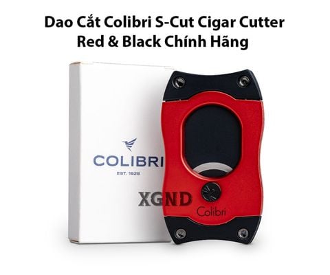 Dao Cắt Xì Gà Colibri S Cut Cigar Cutter Red Black - Dụng Cụ Cắt Cigar Chính Hãng