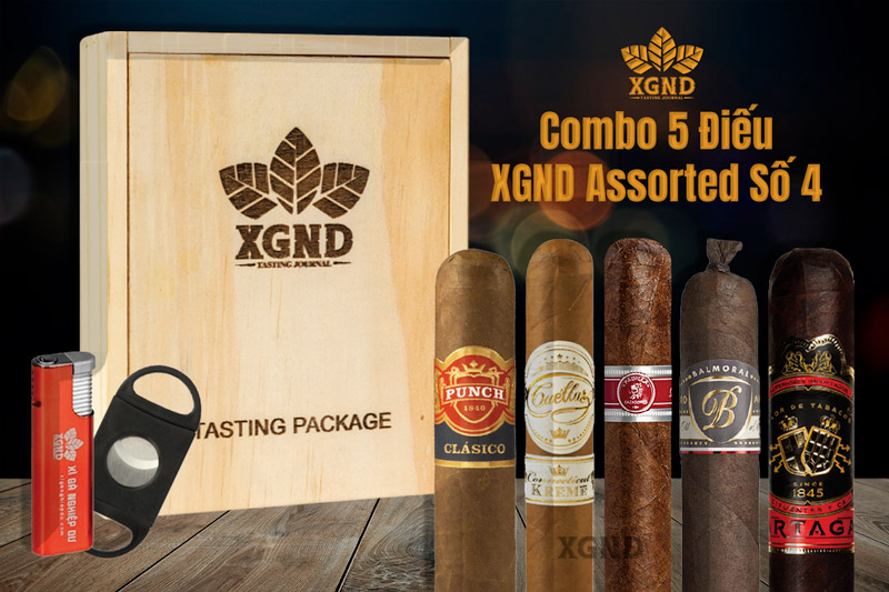 Combo 5 Điếu XGND Assorted Số 4 Chính Hãng