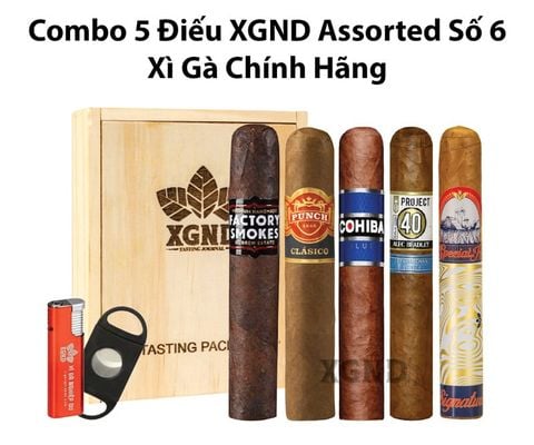 Combo 5 Điếu XGND Assorted Số 6 Chính Hãng