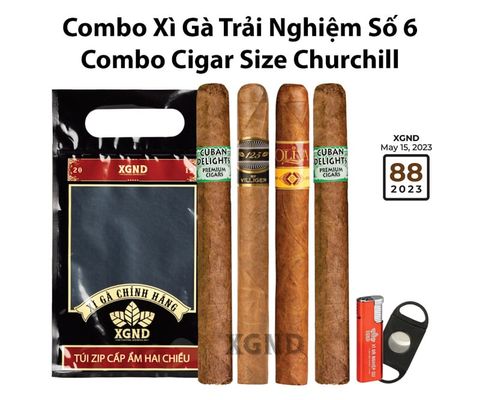 Combo Xì Gà Trải Nghiệm Số 6 - Combo Cigar Size Churchill