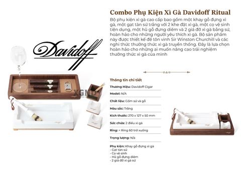 Gạt Tàn Xì Gà Davidoff Ritual Gift Set - Phụ Kiện Xì Gà Chính Hãng