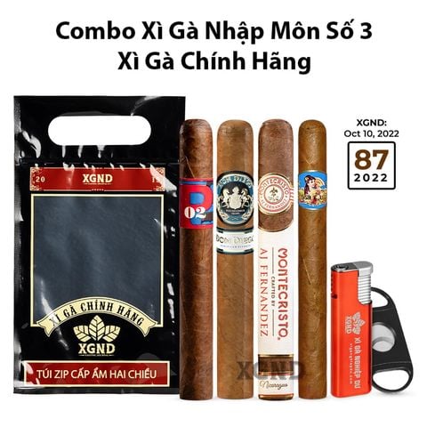 Combo Xì Gà Nhập Môn No 3 - Xì Gà Size Khủng Dành Cho Người Mới