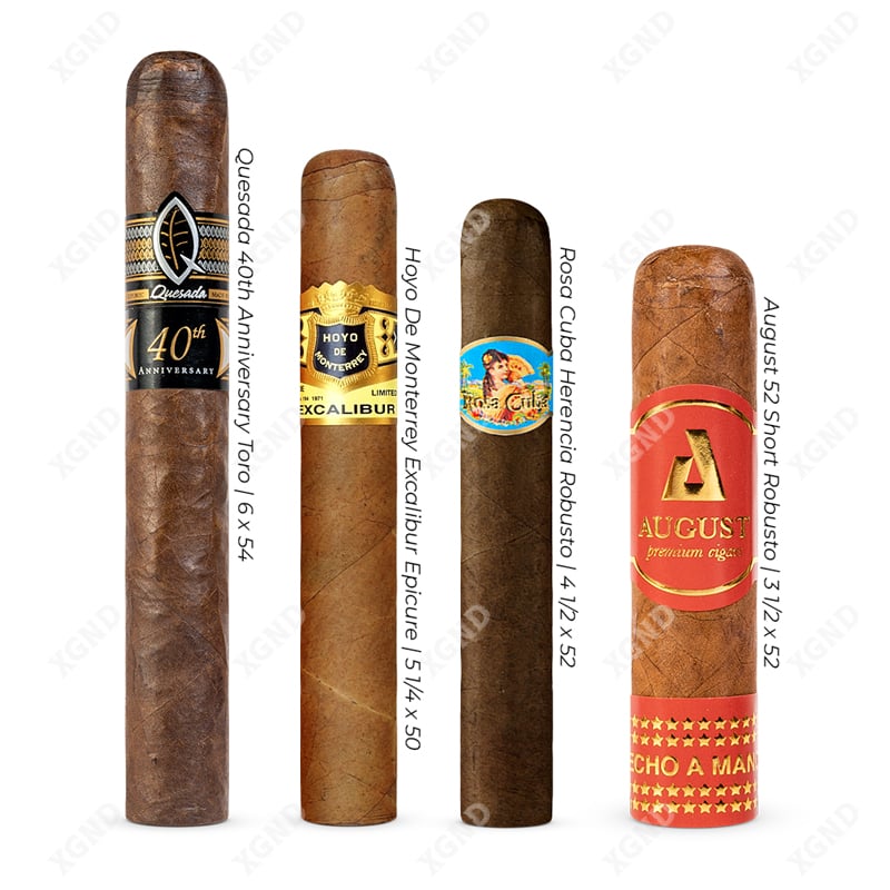 Combo Xì Gà Nhập Môn No 4 - Xì Gà Dành Cho Người Mới Kèm Túi Ủ XGND