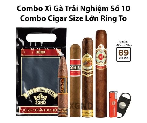 Combo Xì Gà Trải Nghiệm Số 10 - Combo Cigar Size Lớn Ring To