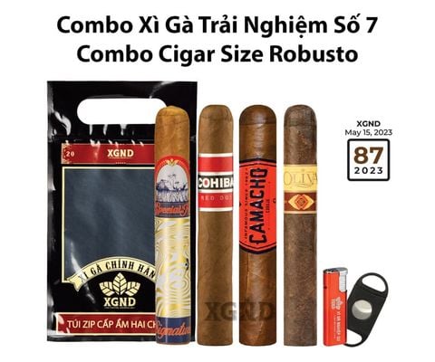 Combo Xì Gà Trải Nghiệm Số 7 - Combo Cigar Size Robusto