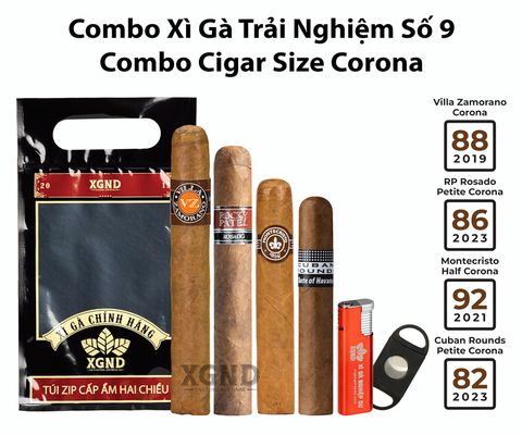 Combo Xì Gà Trải Nghiệm Số 9 - Combo Cigar Size Corona