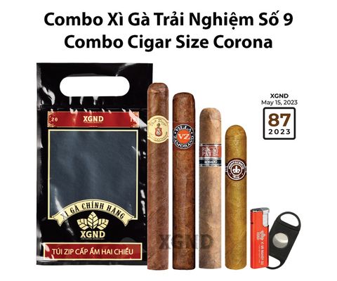 Combo Xì Gà Trải Nghiệm Số 9 - Combo Cigar Size Corona