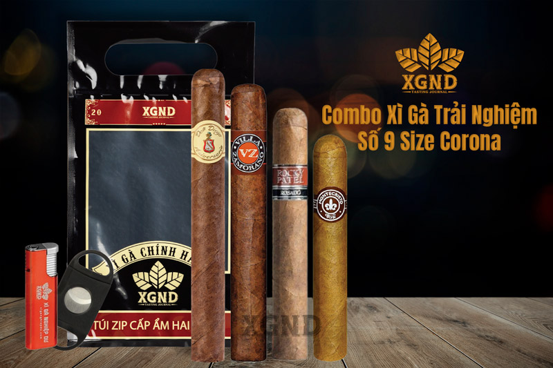 Combo Xì Gà Trải Nghiệm Số 9 - Combo Cigar Size Corona