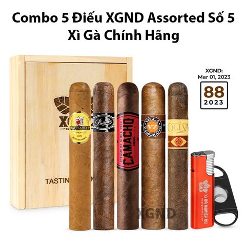 Combo 5 Điếu XGND Assorted Số 5 Chính Hãng
