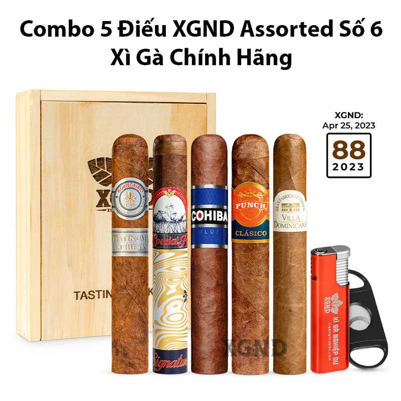Combo 5 Điếu XGND Assorted Số 6 Chính Hãng