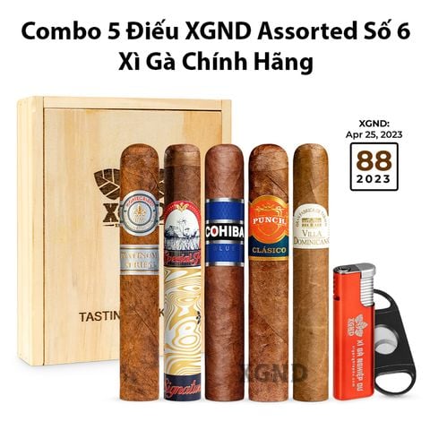 Combo 5 Điếu XGND Assorted Số 6 Chính Hãng
