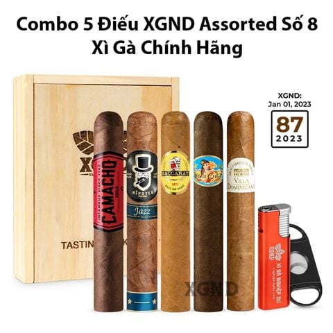 Combo 5 Điếu XGND Assorted Số 8 Chính Hãng
