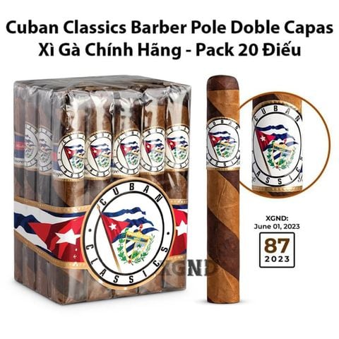 Cigar Cuban Classics Barber Pole Doble Capas Gordo - Xì Gà Chính Hãng