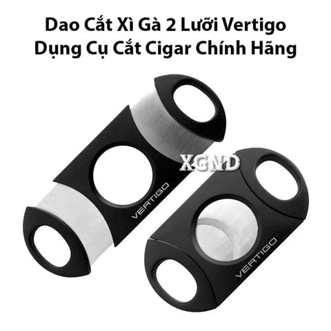 Dao Cắt Xì Gà 2 Lưỡi Vertigo - Dụng Cụ Cắt Cigar Chính Hãng