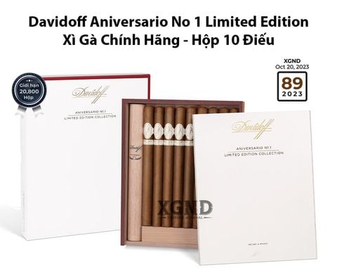 Cigar Davidoff Aniversario No 1 Limited Edition - Xì Gà Chính Hãng - Hộp 10 Điếu