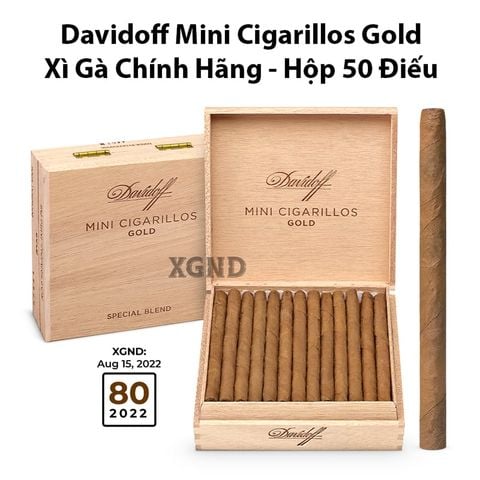 Cigar Davidoff Mini Cigarillos Gold - Xì Gà Mini Chính Hãng