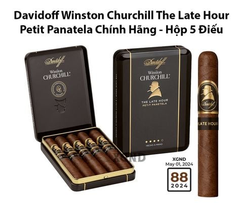 Cigar Davidoff Winston Churchill The Late Hour Petit Panatela - Xì Gà Chính Hãng