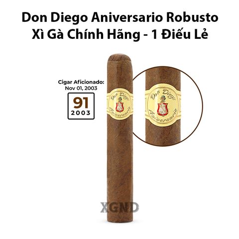Cigar Don Diego Aniversario Robusto - Xì Gà Dominica Chính Hãng