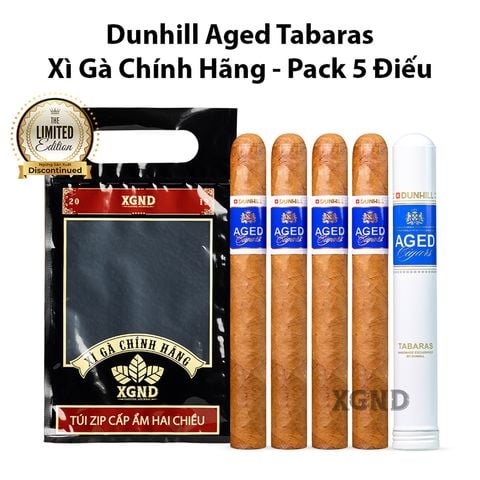 Cigar Dunhill Aged Tubed Tabaras - Hộp Xì Gà Dominica Chính Hãng