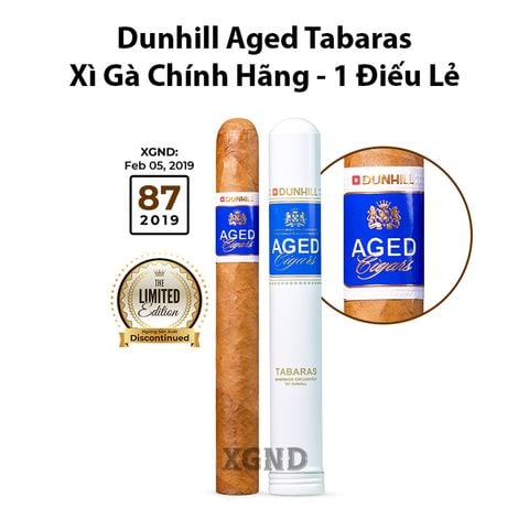Cigar Dunhill Aged Tubed Tabaras - Hộp Xì Gà Dominica Chính Hãng