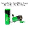Bật Lửa Khò 4 Tia Famous Vertigo Crown Lighter Copper Chính Hãng