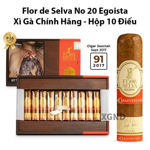 Cigar Flor de Selva No 20 Egoista - Xì Gà Chính Hãng