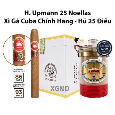 Cigar Cuba H Upmann Noellas LCDH - Xì Gà Cuba Chính Hãng