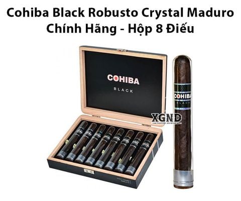 Cigar Cohiba Black Robusto Crystal Maduro - Xì Gà Chính Hãng