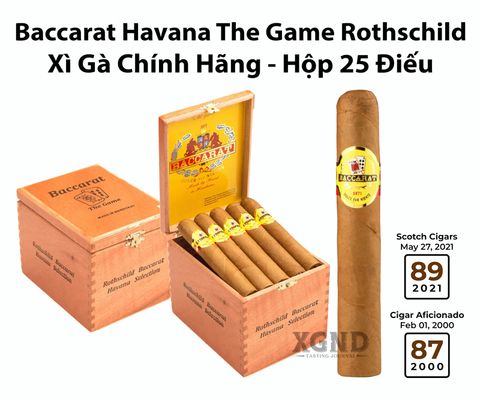 Cigar Baccarat Havana The Game Rothschild - Xì Gà Chính Hãng