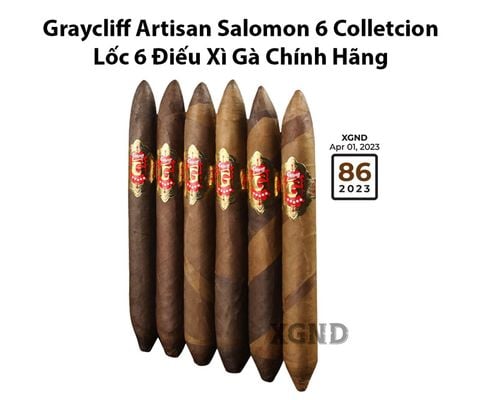 Cigar Graycliff Artisan Salomon 6 Colletcion - Lốc 6 Điếu Xì Gà Chính Hãng