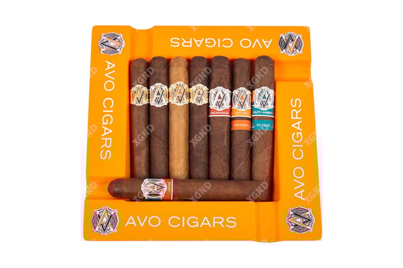 Gạt Tàn Cigar 4 Điếu AVO Orange Ashtray