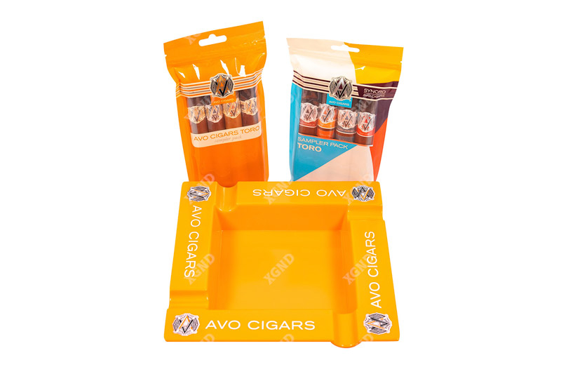 Gạt Tàn Cigar 4 Điếu AVO Orange Ashtray