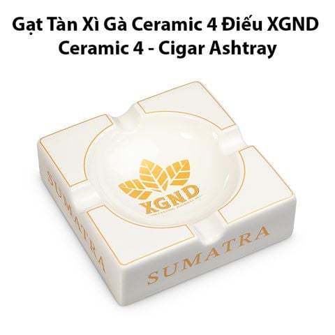 Gạt Tàn Cigar Ceramic 4 Điếu XGND Ashtray - Phụ Kiện Xì Gà