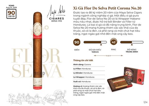 Cigar Flor De Selva No 20 Petit Corona - Xì Gà Chính Hãng