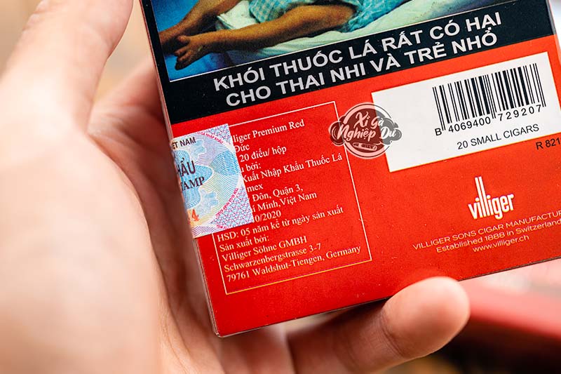 Cigar Villiger Premium Red - Xì Gà Mini Đức Chính Hãng