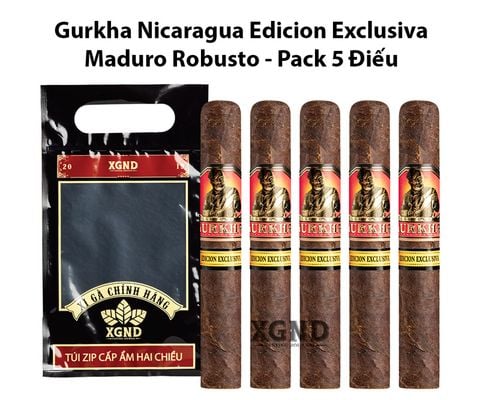 Cigar Gurkha Nicaragua Edicion Exclusiva Maduro Robusto - Xì Gà Chính Hãng