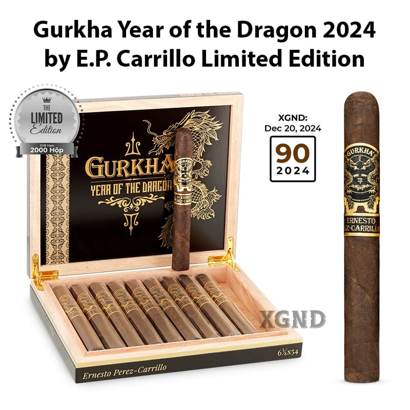 Cigar Gurkha Year Of The Dragon Limited Edition By Ernesto Perez-Carrillo - Xì Gà Chính Hãng