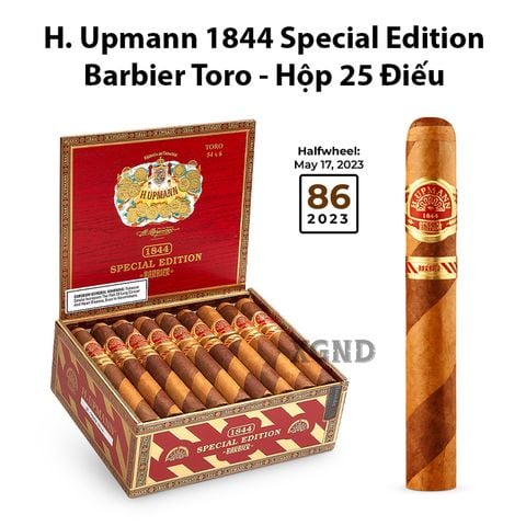 Cigar H Upmann 1844 Special Edition Barbier Toro - Xì Gà Chính Hãng