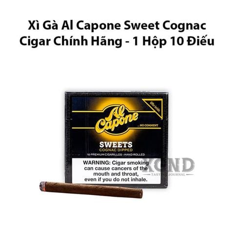 Cigar Mini Al Capone Sweet Cognac - Xì Gà Đức Chính Hãng - Hộp 10 Điếu