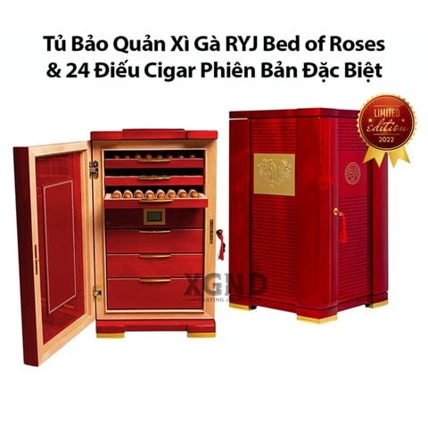 Tủ Bảo Quản Cigar Romeo Y Julieta Bed of Roses Humidor Chính Hãng