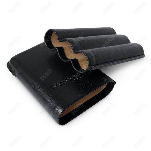 Hộp Đựng Xì Gà Cầm Tay 3 Điếu Balmoral Bằng Da - Phụ Kiện Xì Gà