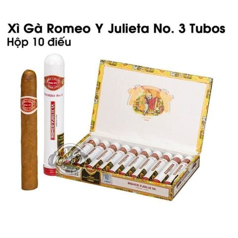 Cigar Romeo Y Julieta No 3 Tubos - Xì Gà Cuba Chính Hãng