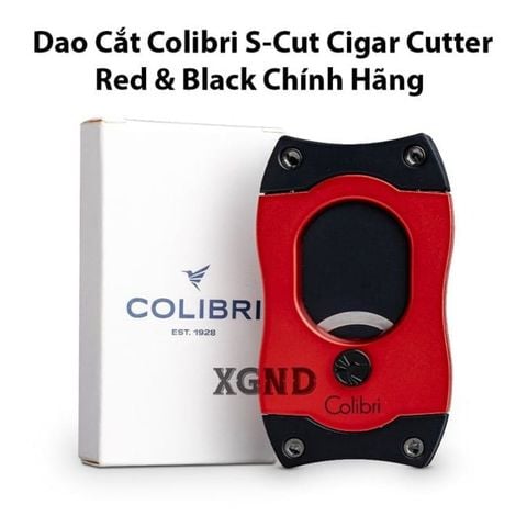 Dao Cắt Xì Gà Colibri S Cut Cigar Cutter Red Black - Dụng Cụ Cắt Cigar Chính Hãng